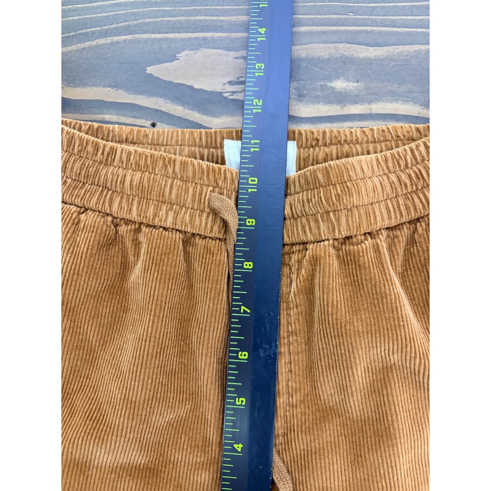 Marine Layer Saturday Pant Mens S Brown Corduroy Elastic Waist Tapered Casual - Picture 8 of 14